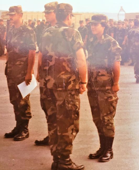 Janet Barr, When She was in the Army