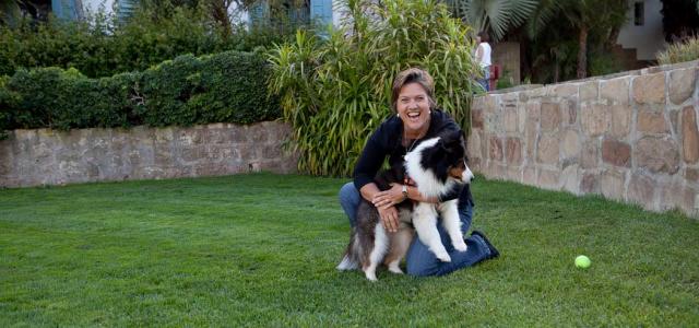 Janet Barr and Her Dog